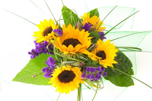 A beautiful bouquet of assorted fresh flowers